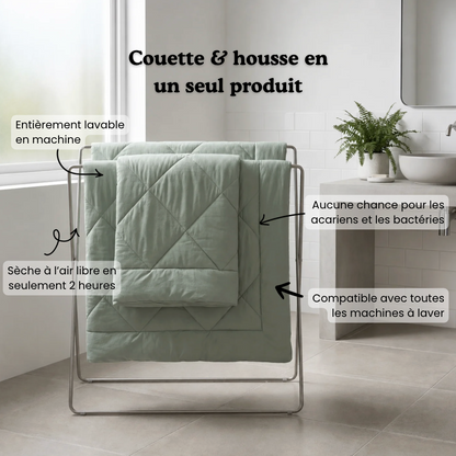 SoftSleep® – La couette thermorégulatrice qui remplace vos draps et sèche en un temps record