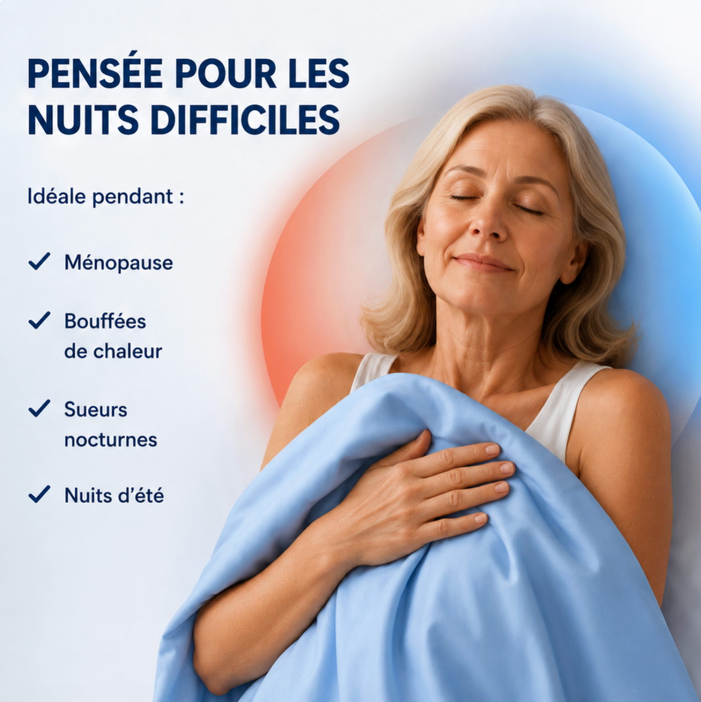Couverture légère & rafraîchissante en soie givrée