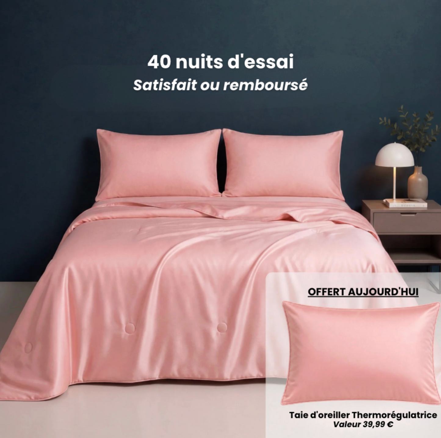 Couverture légère & rafraîchissante en soie givrée